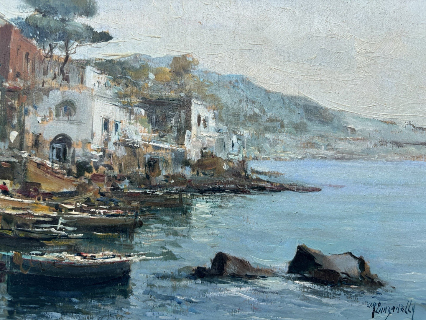 Coppia di quadri -Marine- Ciro Canzanella dipinti a olio su tavoletta
