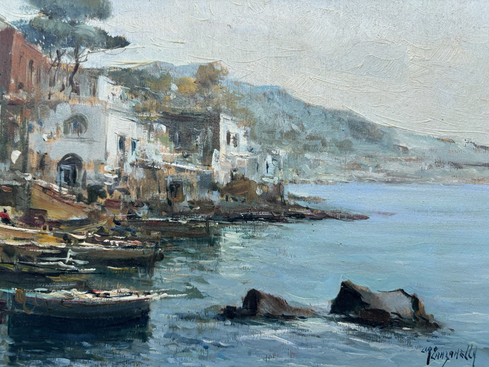 Coppia di quadri -Marine- Ciro Canzanella dipinti a olio su tavoletta