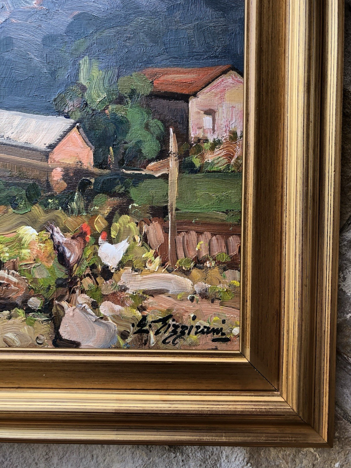 Quadro -Paesaggio Cilentano- Edoardo Pizzirani dipinto a olio