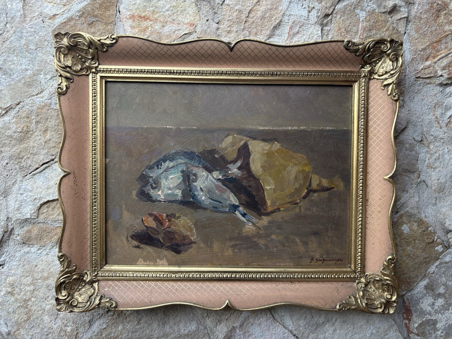 Quadro -Natura Morta- Giuseppe Scogniamiglio dipinto a olio