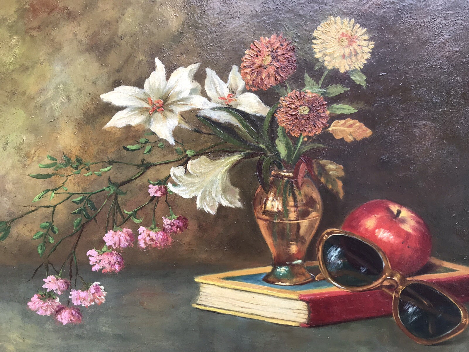Quadro vintage -Natura Morta- dipinto a olio