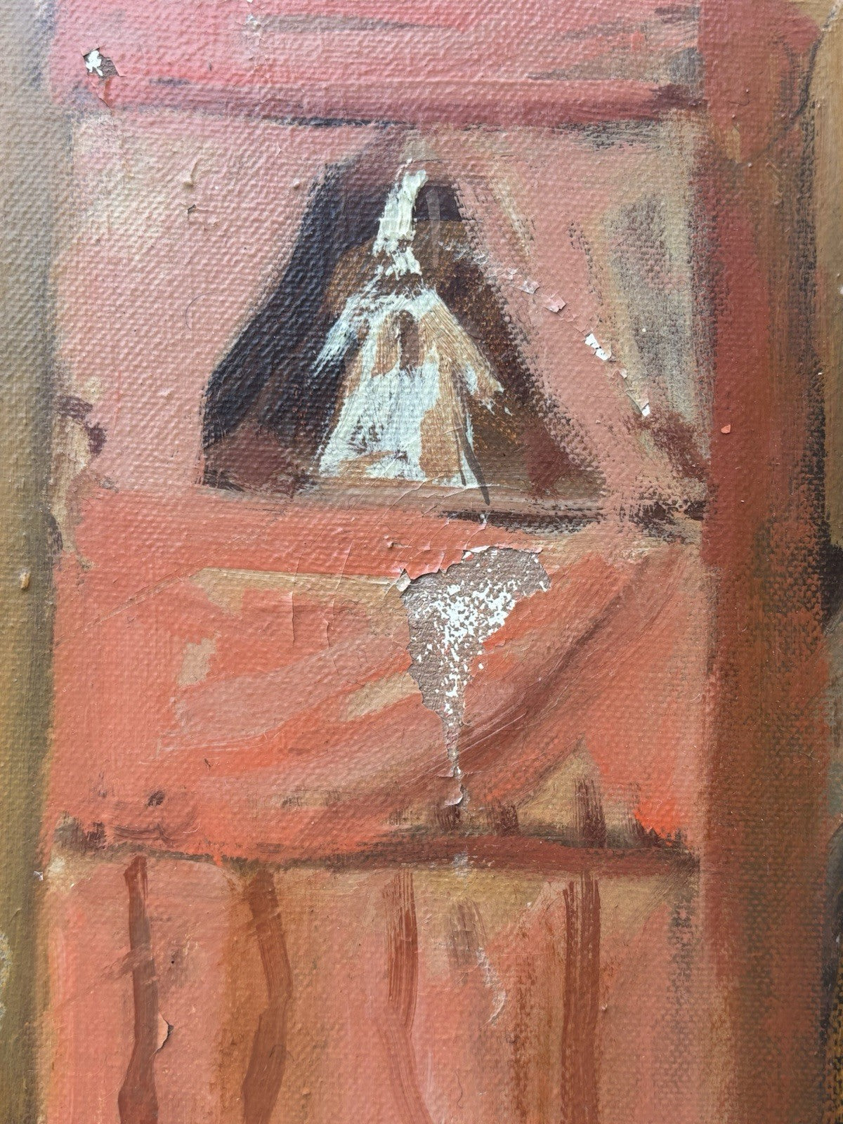 Quadro -Maschere Allegoriche- Augusto Orange De Rose dipinto a olio su tela