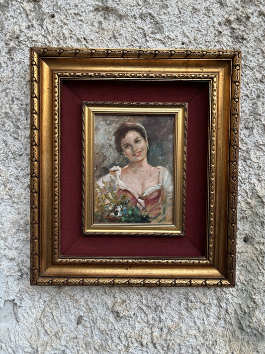 Quadro -Figura Di Donna-  dipinto a olio