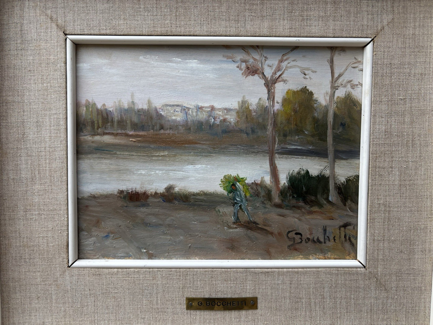 Quadro -Paesaggio- Gaetano Bocchetti dipinto a olio