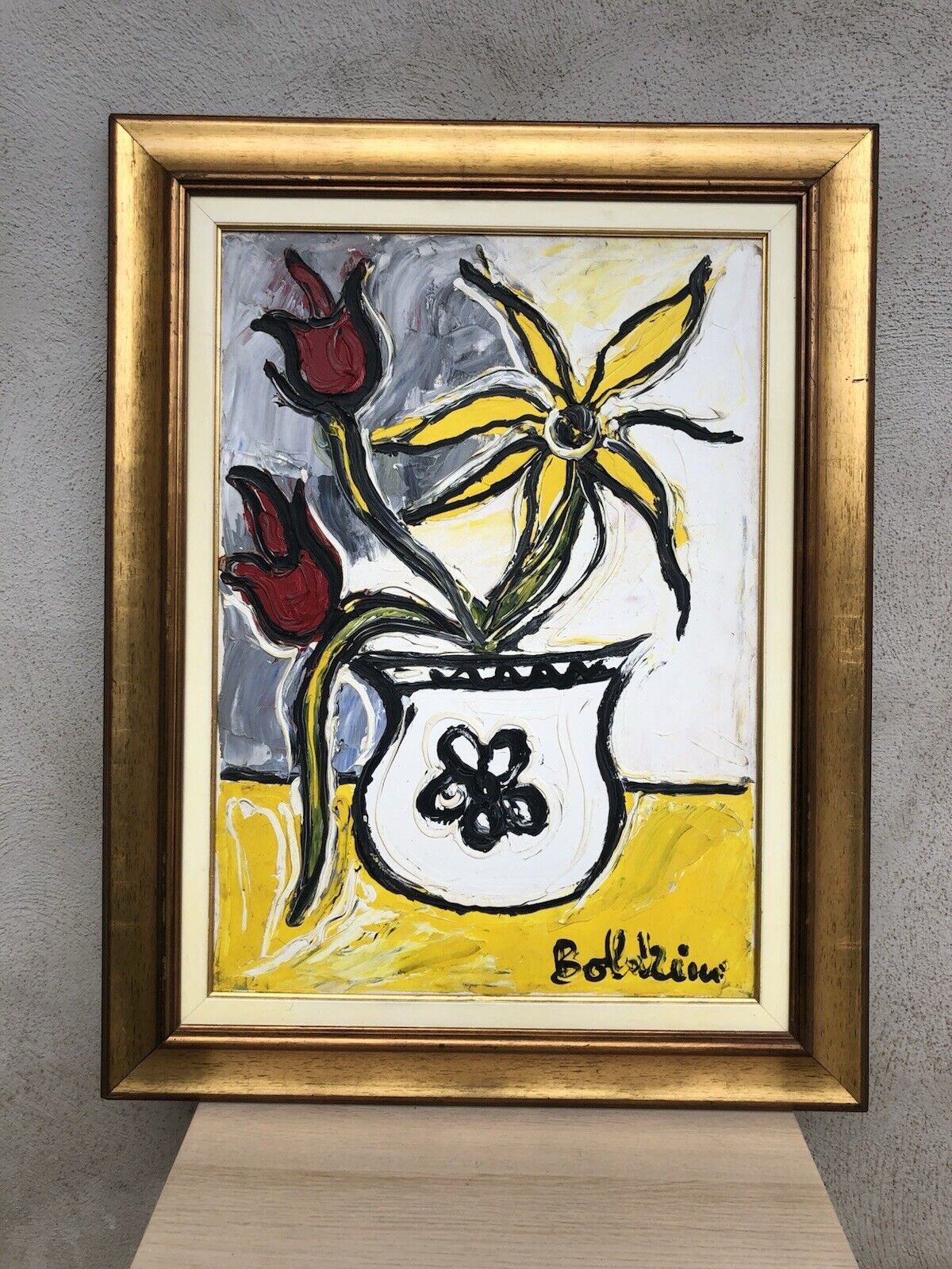 Quadro -Natura Morta- Gustavo Boldrini dipinto a olio su tela