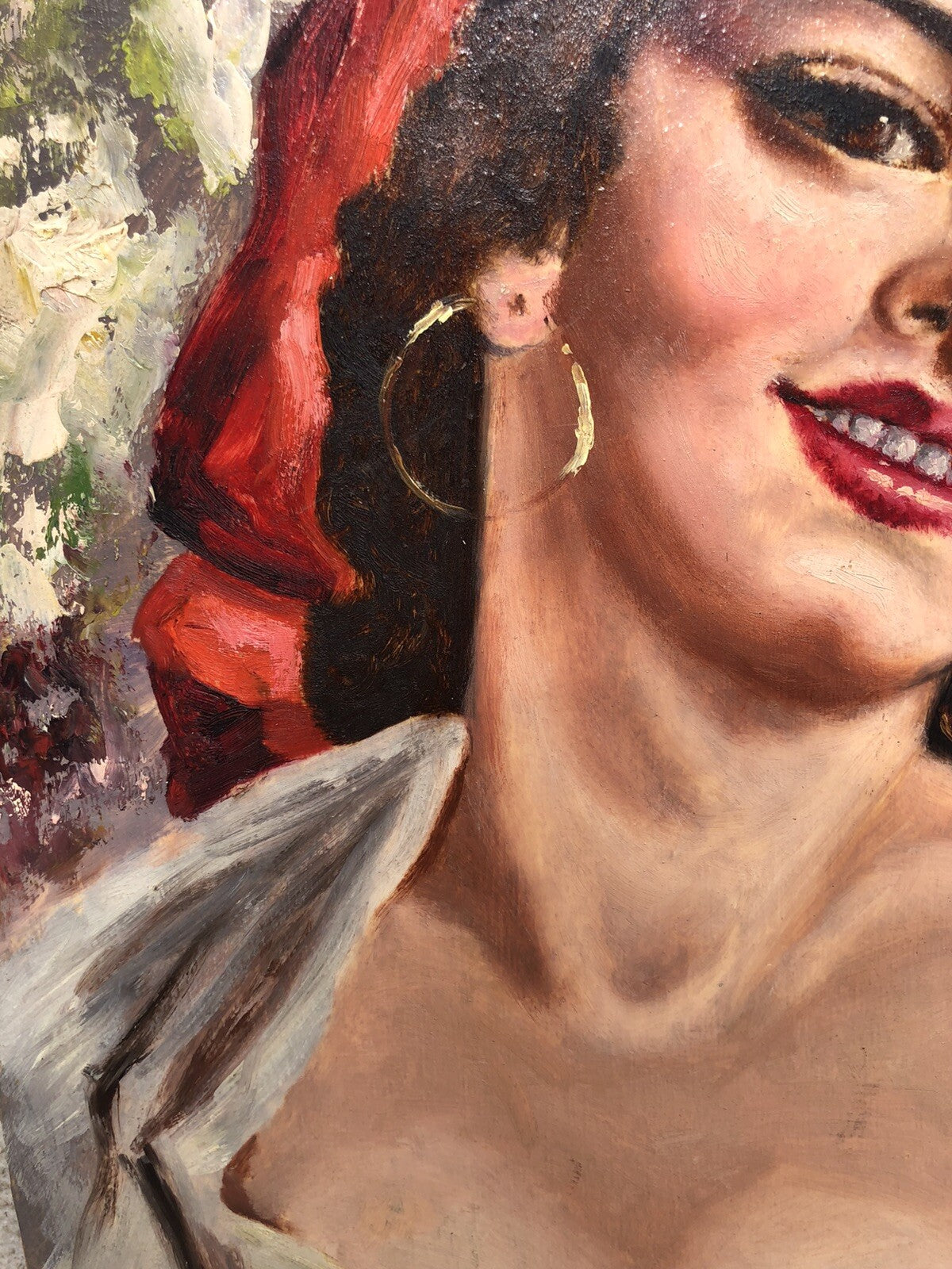 Quadro vintage -Figura Donna- dipinto a olio