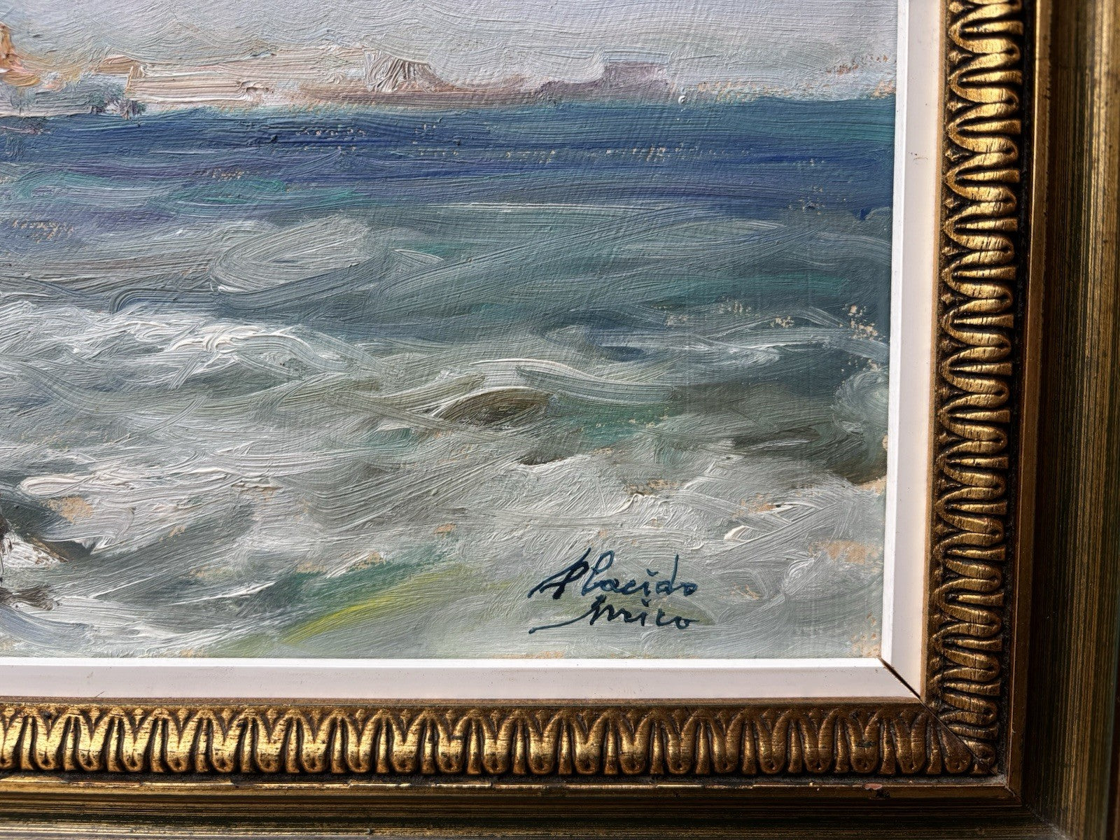 Quadro -Marina- Errico Placido- dipinto a olio