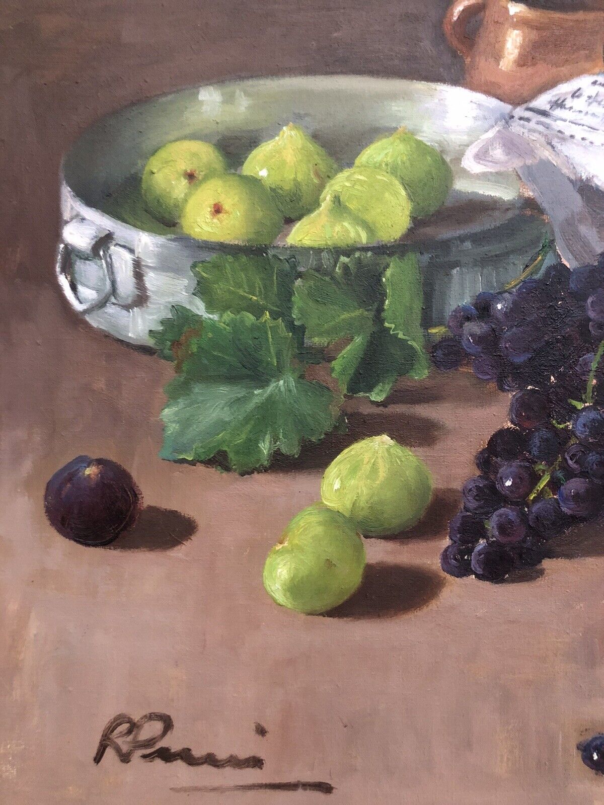 Quadro vintage -Natura Morta- dipinto a olio su tela