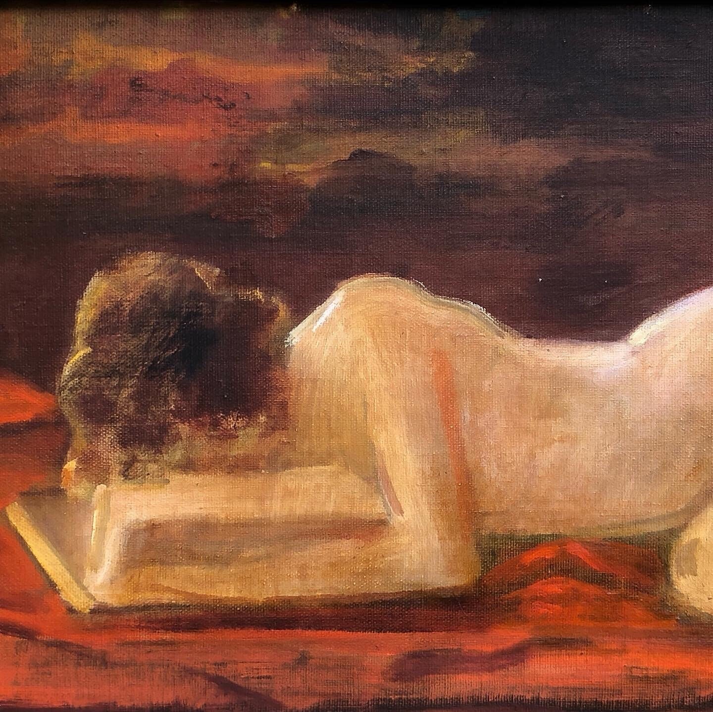 Quadro vintage -Nudo Artistico-dipinto a olio