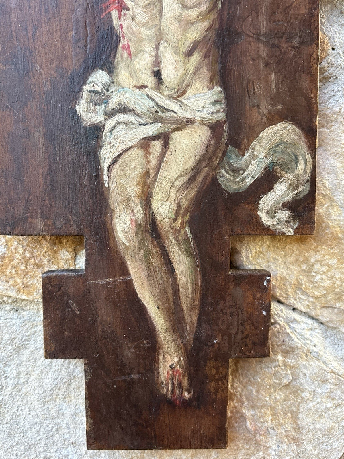 Quadro Vintage, Dipinto A Olio Su Legno