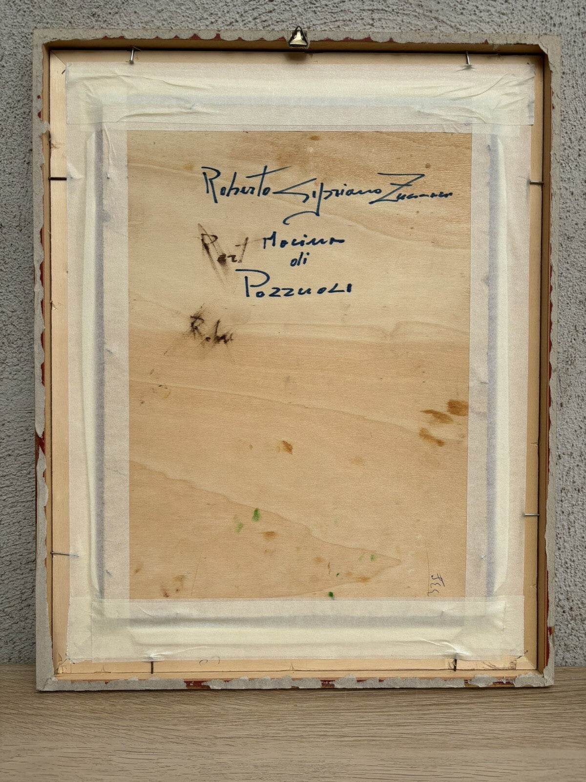 Quadro vintage -Marina Di Pozzuoli- dipinto a olio