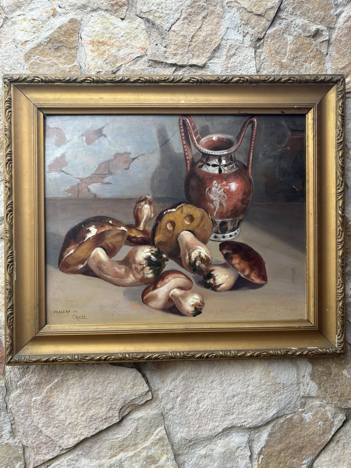 Quadro antico -Natura Morta- dipinto a olio su tavoletta