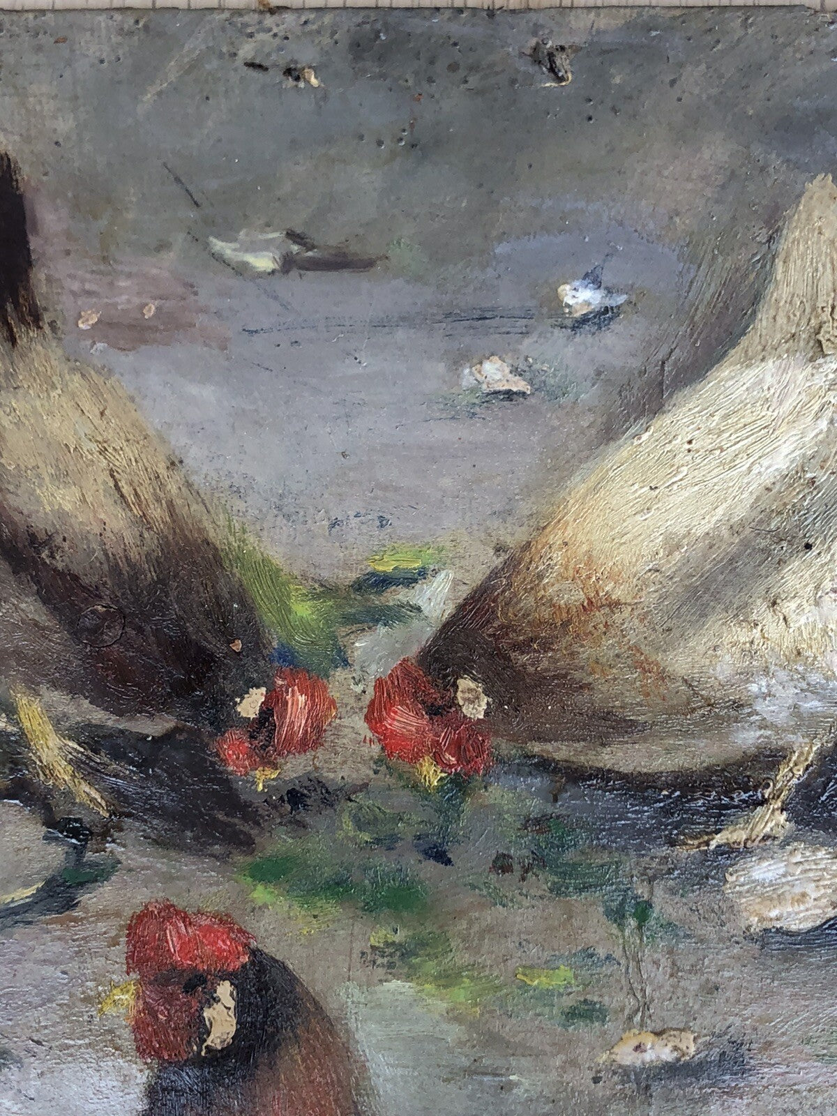 Quadro antico anonimo 800 dipinto a olio su tavola