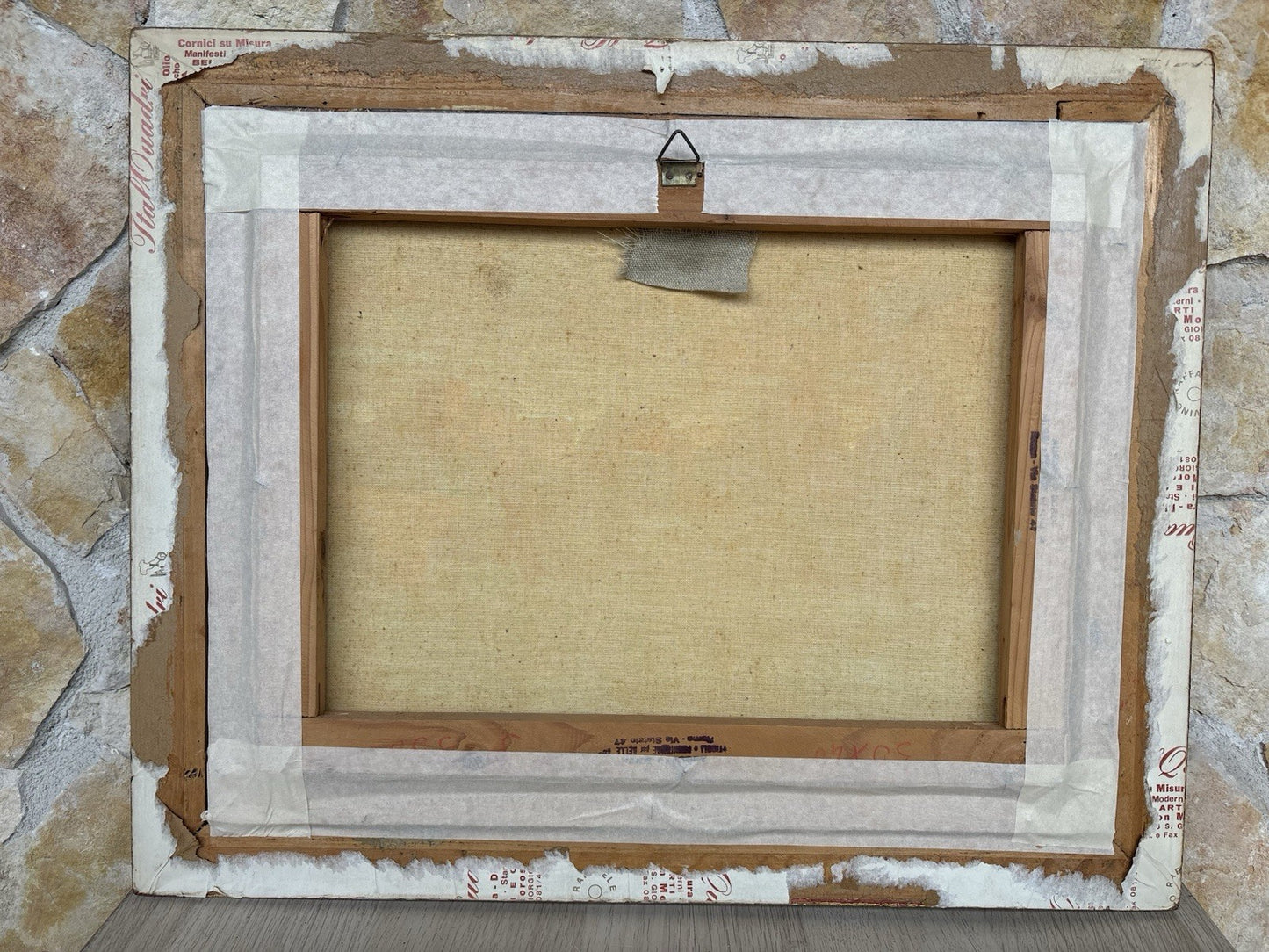 Quadro -Paesaggio Di Città- dipinto a olio su tela
