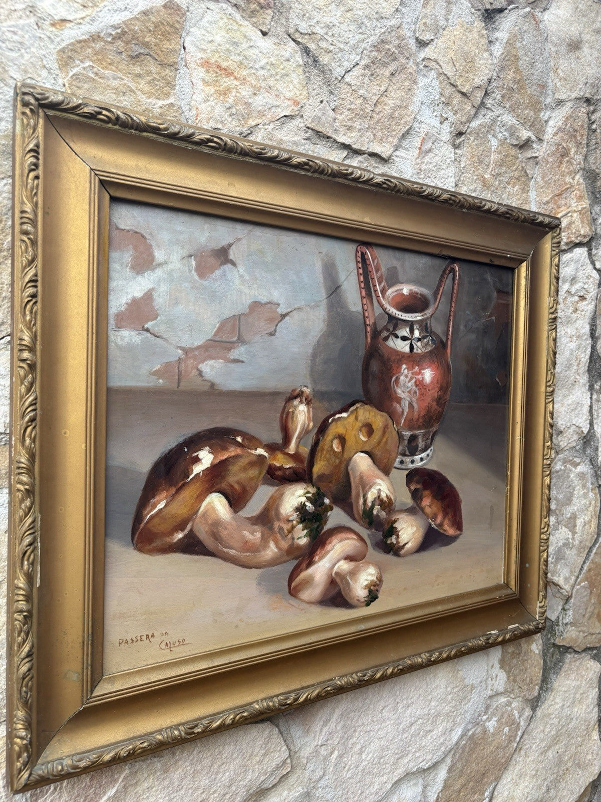 Quadro antico -Natura Morta- dipinto a olio su tavoletta