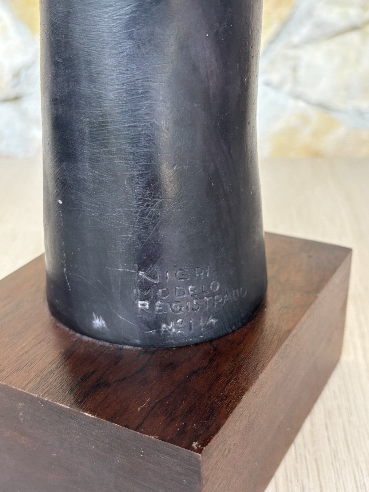 Scultura Vintage -Africa- In Ceramica