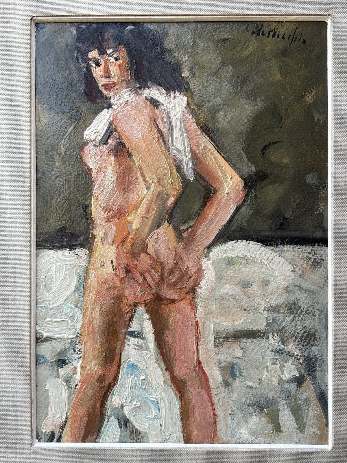 Quadro -Nudo Di Donna- Carlo Verdecchia dipinto a olio