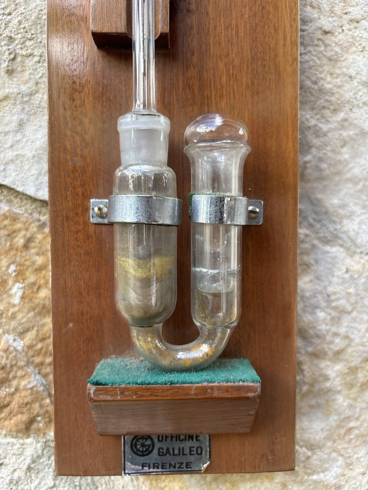 Barometer with antique thermometer -Officine Galileo Firenze--