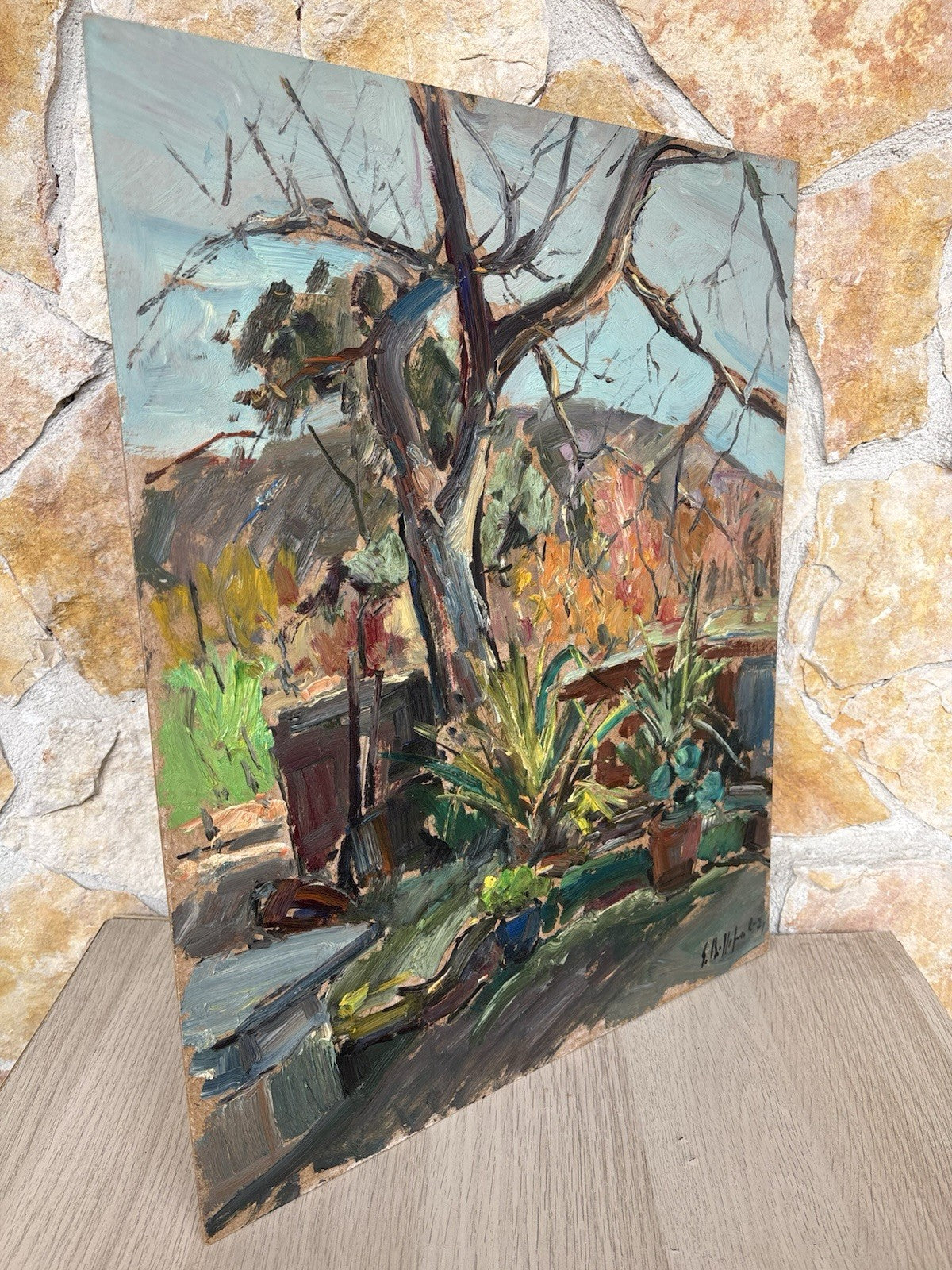 Quadro -Albero Spoglio- Edmondo Di Napoli- dipinto a olio