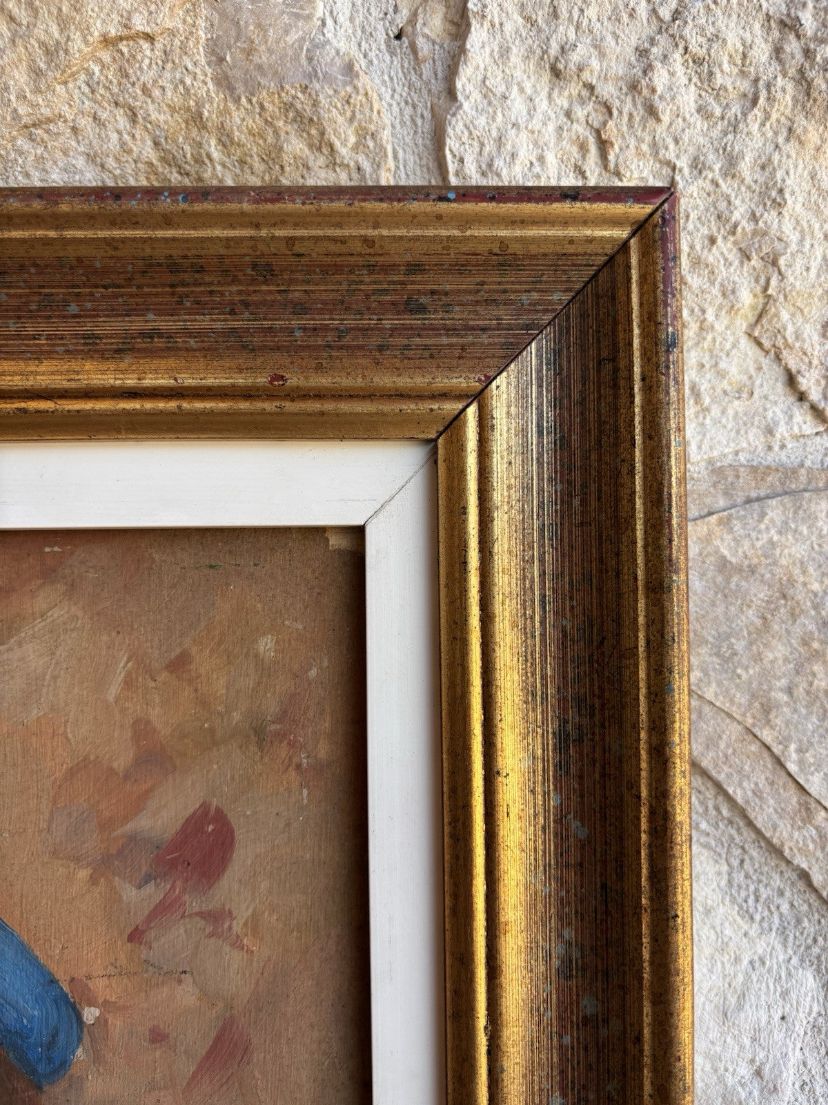 Quadro -Clown- dipinto a olio su tavoletta