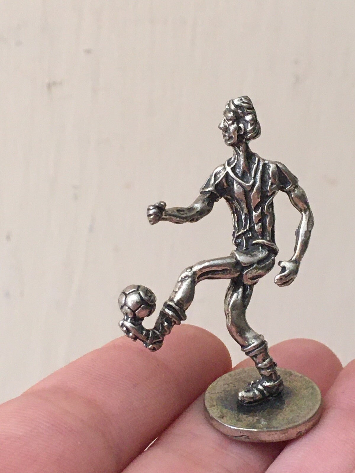 Miniatura Calciatore in argento 925 vintage Microfusione