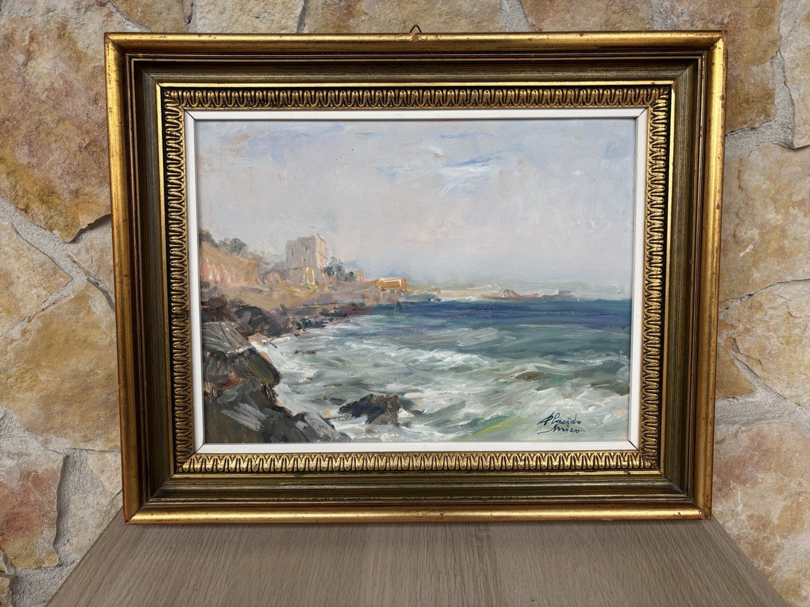 Quadro -Marina- Errico Placido- dipinto a olio