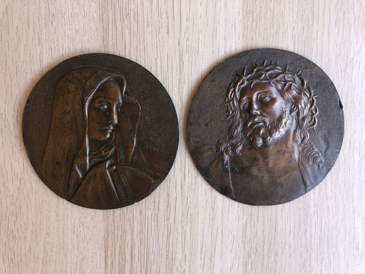 Quadri Placche Religiose In Bronzo