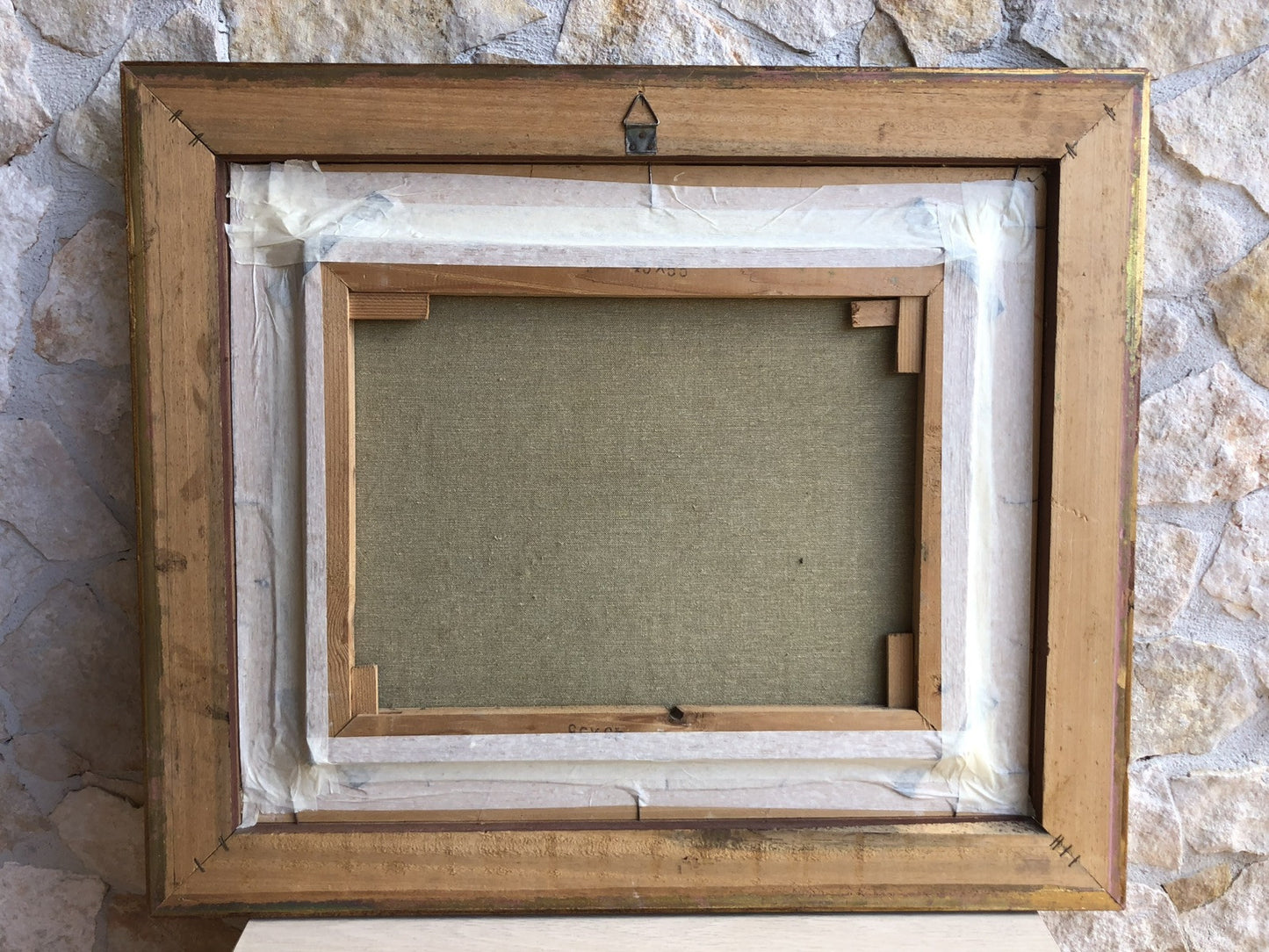 Quadro -Paesaggio Con Ruscello- dipinto a olio su tela