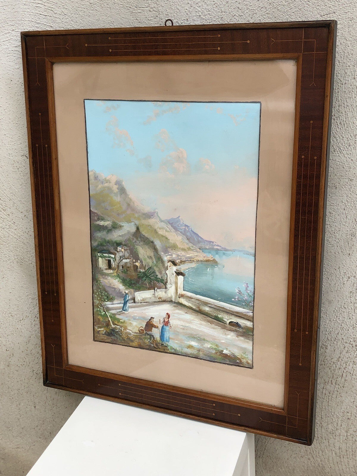 Quadro vintage -Gouache- tecnica mista su carta