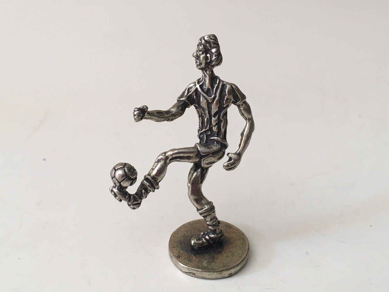 Miniatura Calciatore in argento 925 vintage Microfusione