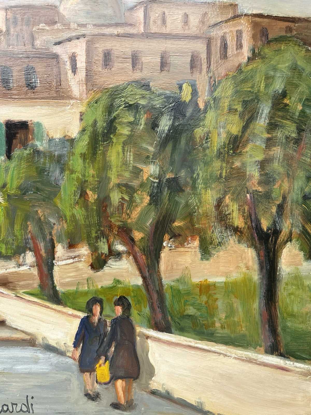 Quadro -Un Angolo Di Pozzuoli- Francesco Nicolardi- dipinto a olio