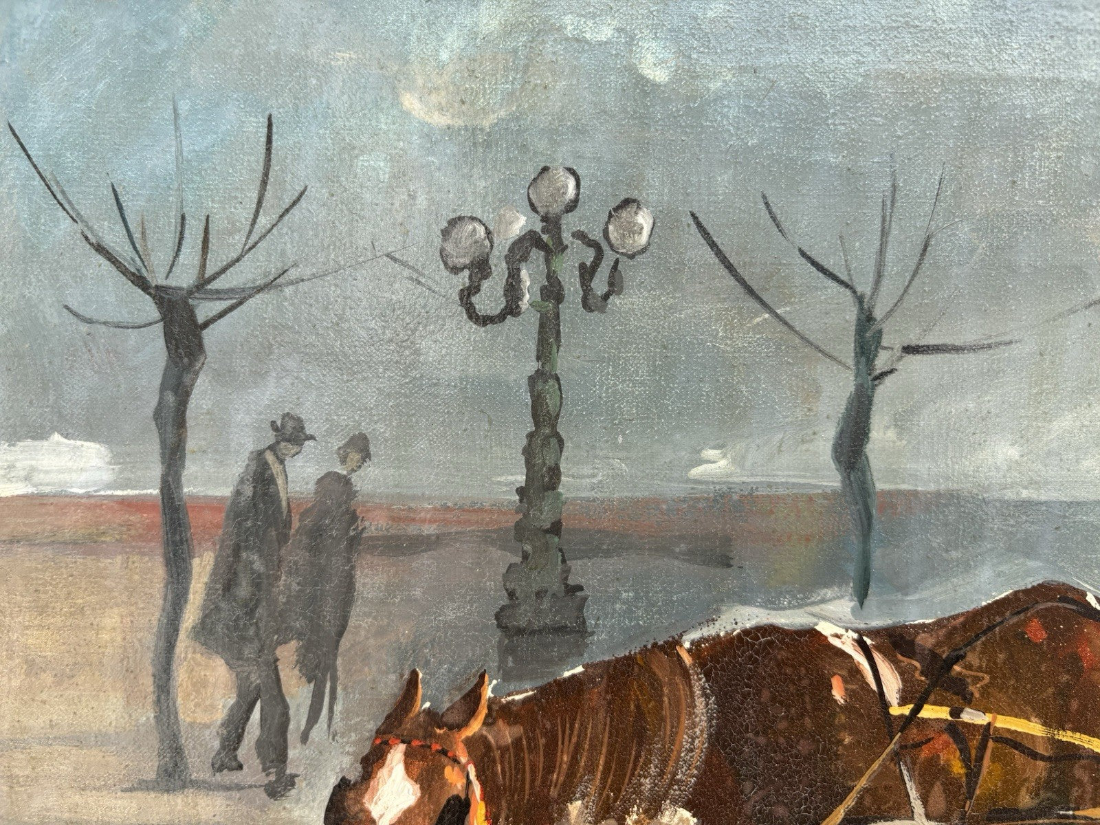Quadro -Carrozzella Di Paese- Aniello Eco dipinto a olio su tela