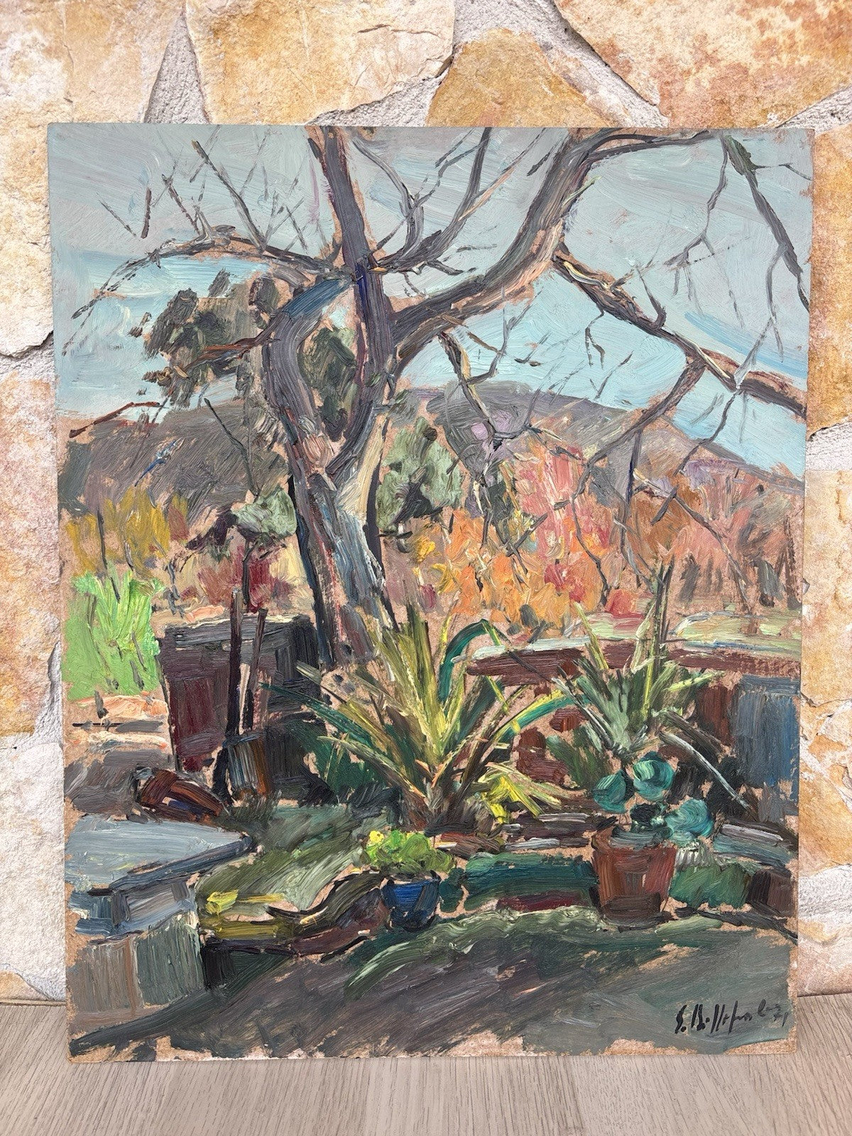 Quadro -Albero Spoglio- Edmondo Di Napoli- dipinto a olio