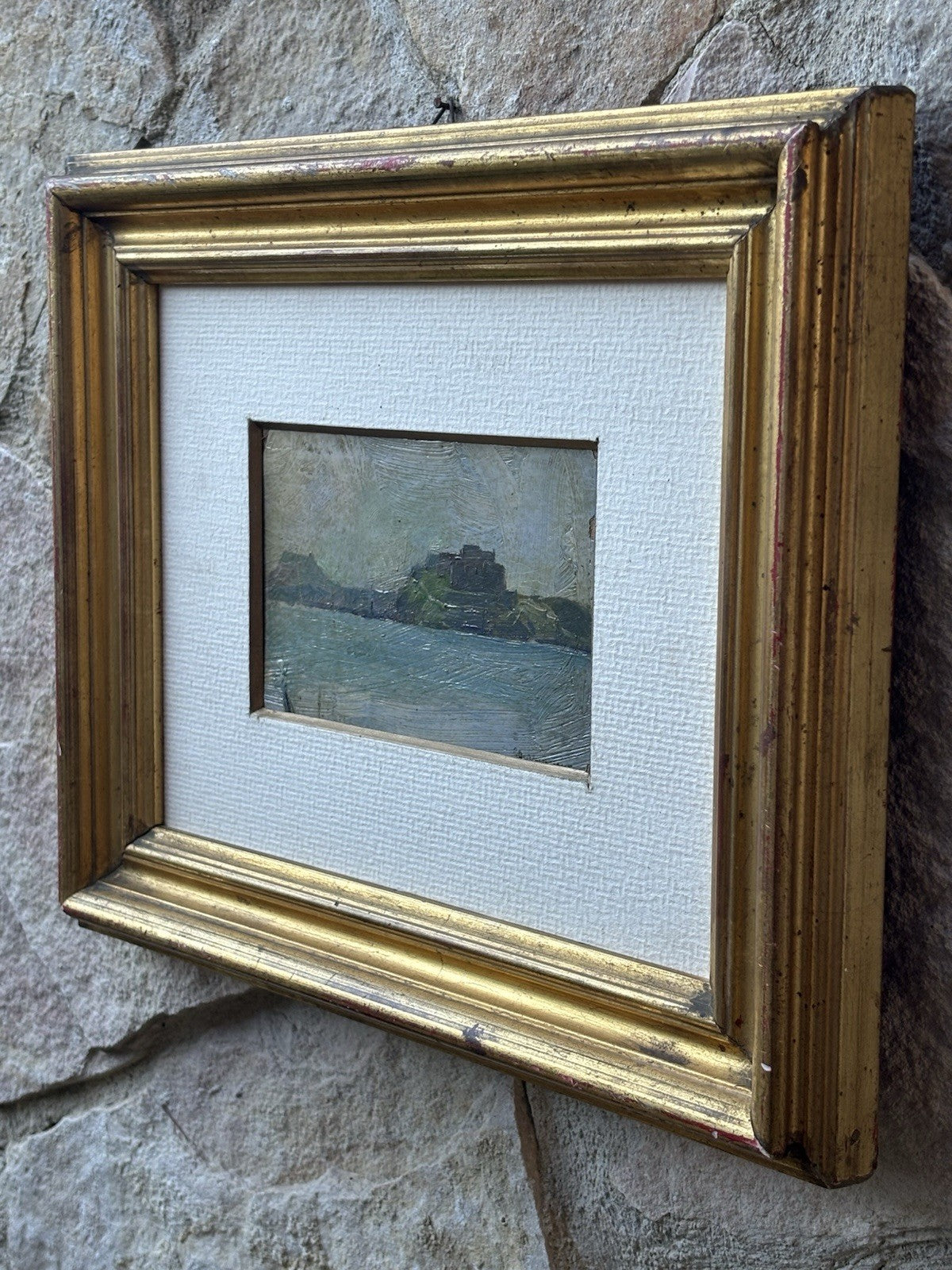 Quadro miniatura -Marina- Giovanni Brancaccio dipinto a olio