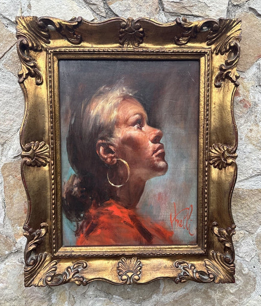 Quadro -Figura Di Donna- Luigi Anelli- dipinto a olio