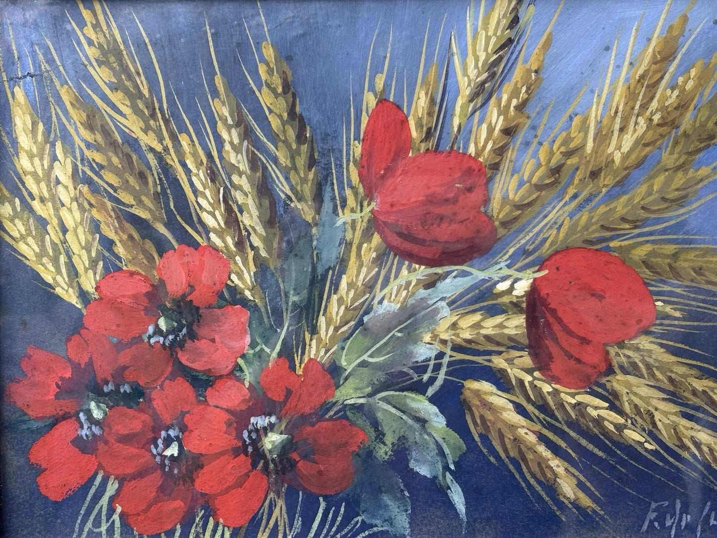 Quadro -Fiori- Federico De Curtis dipinto a tecnica mista