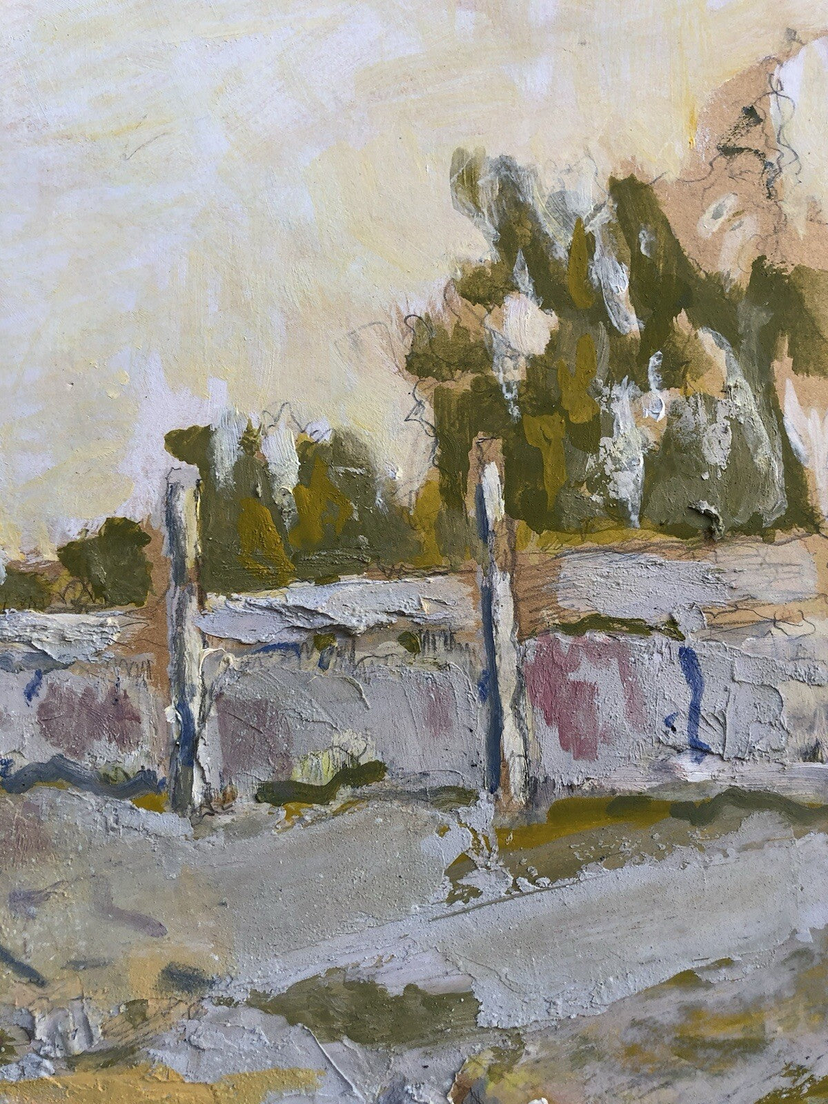 Quadro vintage -Paesaggio- dipinto a olio