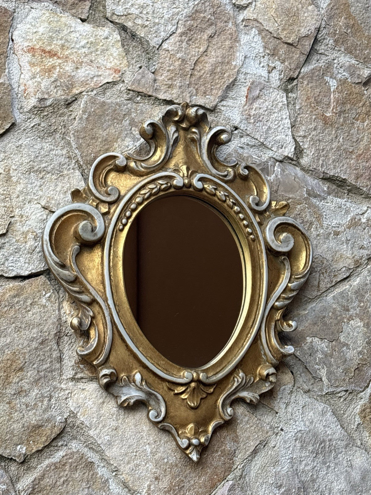 Specchio Vintage In Legno