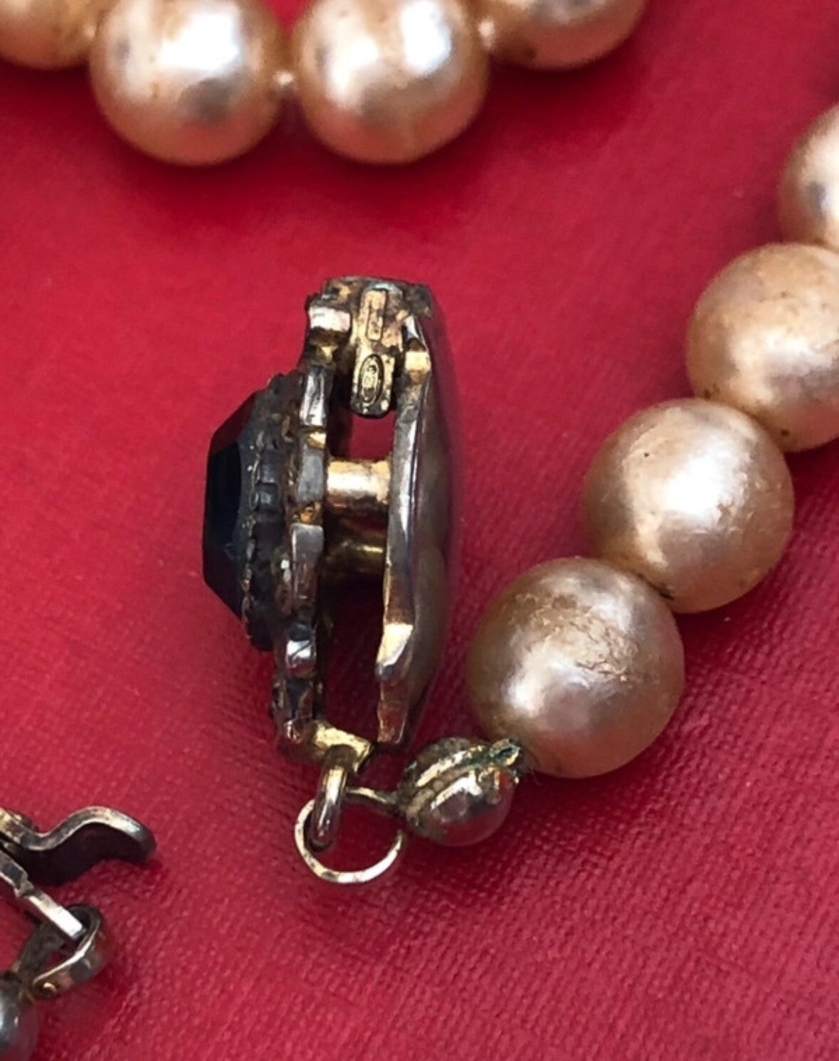 Collana Vintage Con Perle E Argento 925