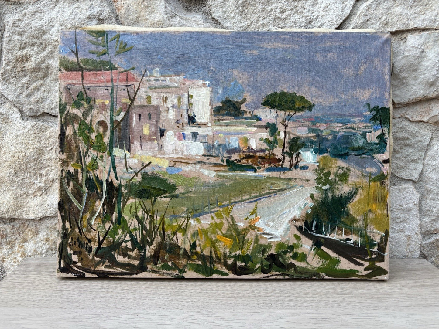 Quadro -Paesaggio Panoramico- dipinto a olio su tela