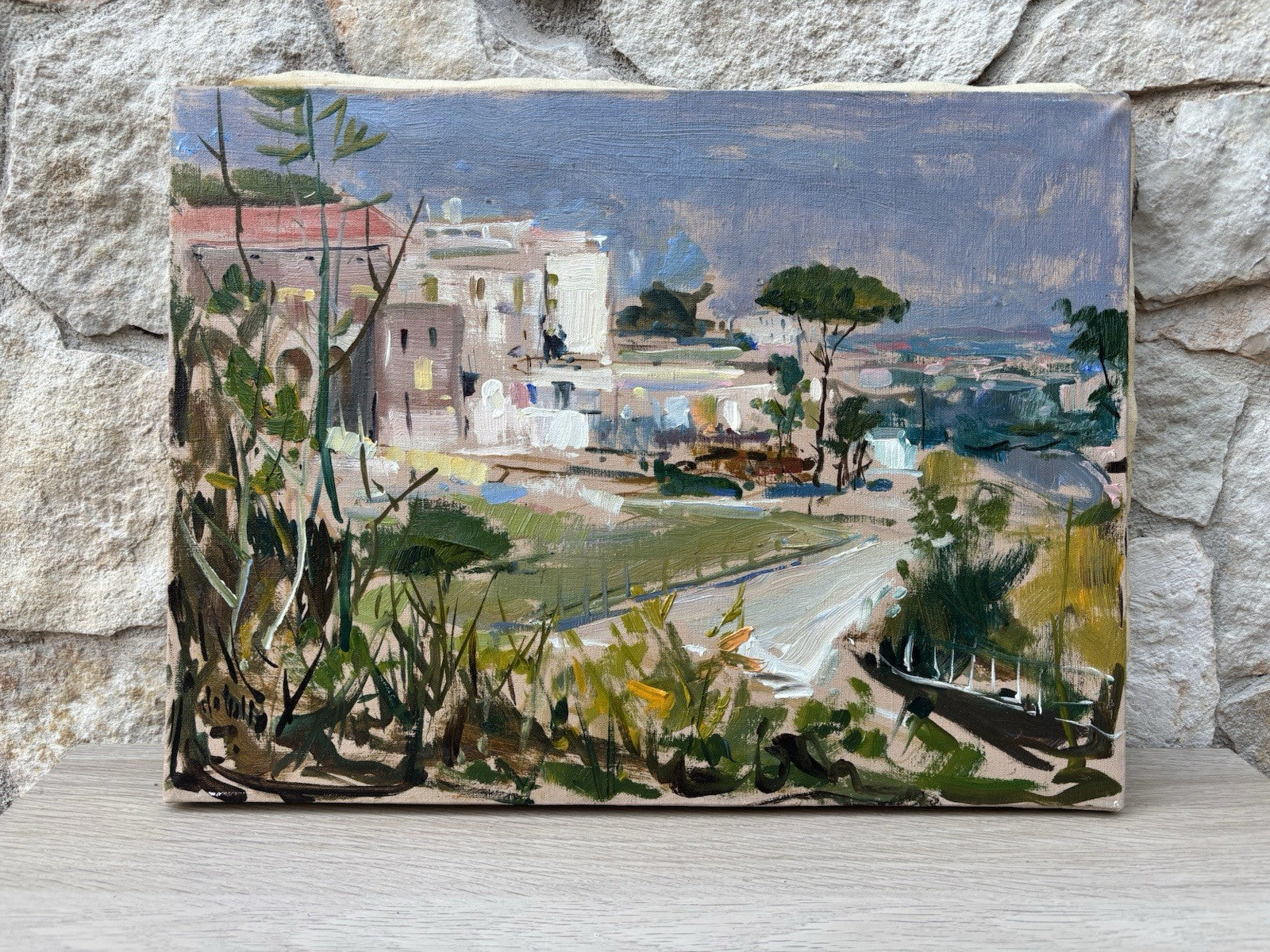 Quadro -Paesaggio Panoramico- dipinto a olio su tela