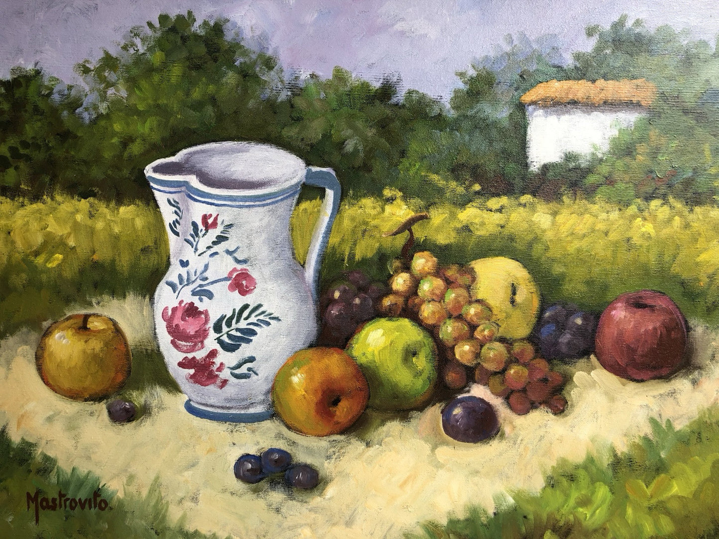 Quadro -Natura Morta- dipinto a olio su tela