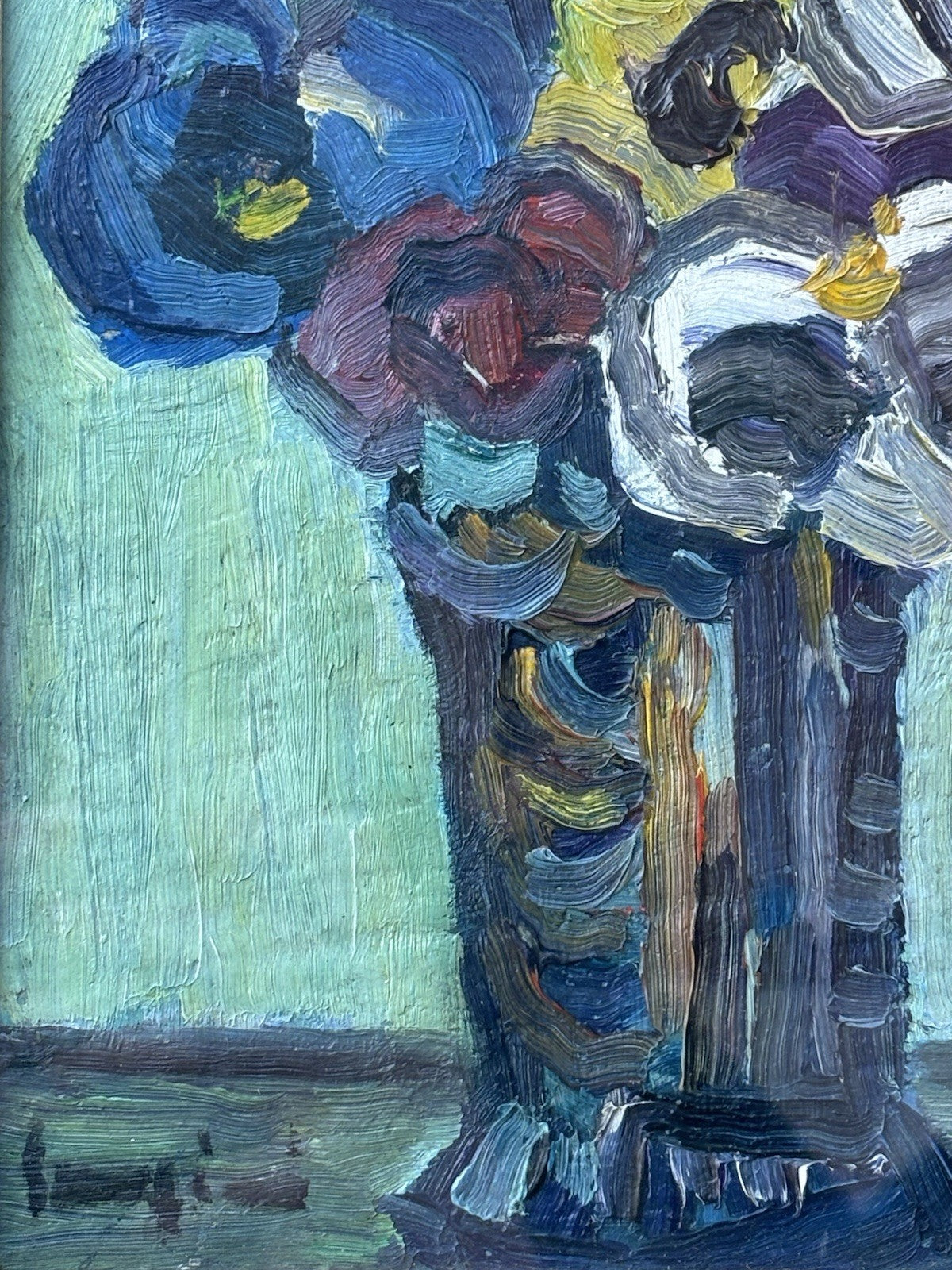 Quadro -Vaso Con Fiori Di Campo- Mario Sangiovanni- dipinto a olio