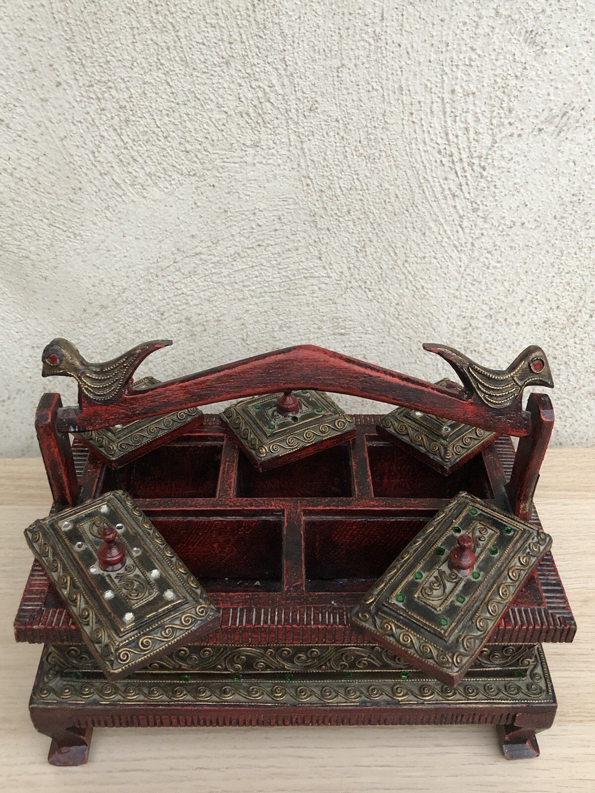 Scatola Portagioie Indiana In Legno