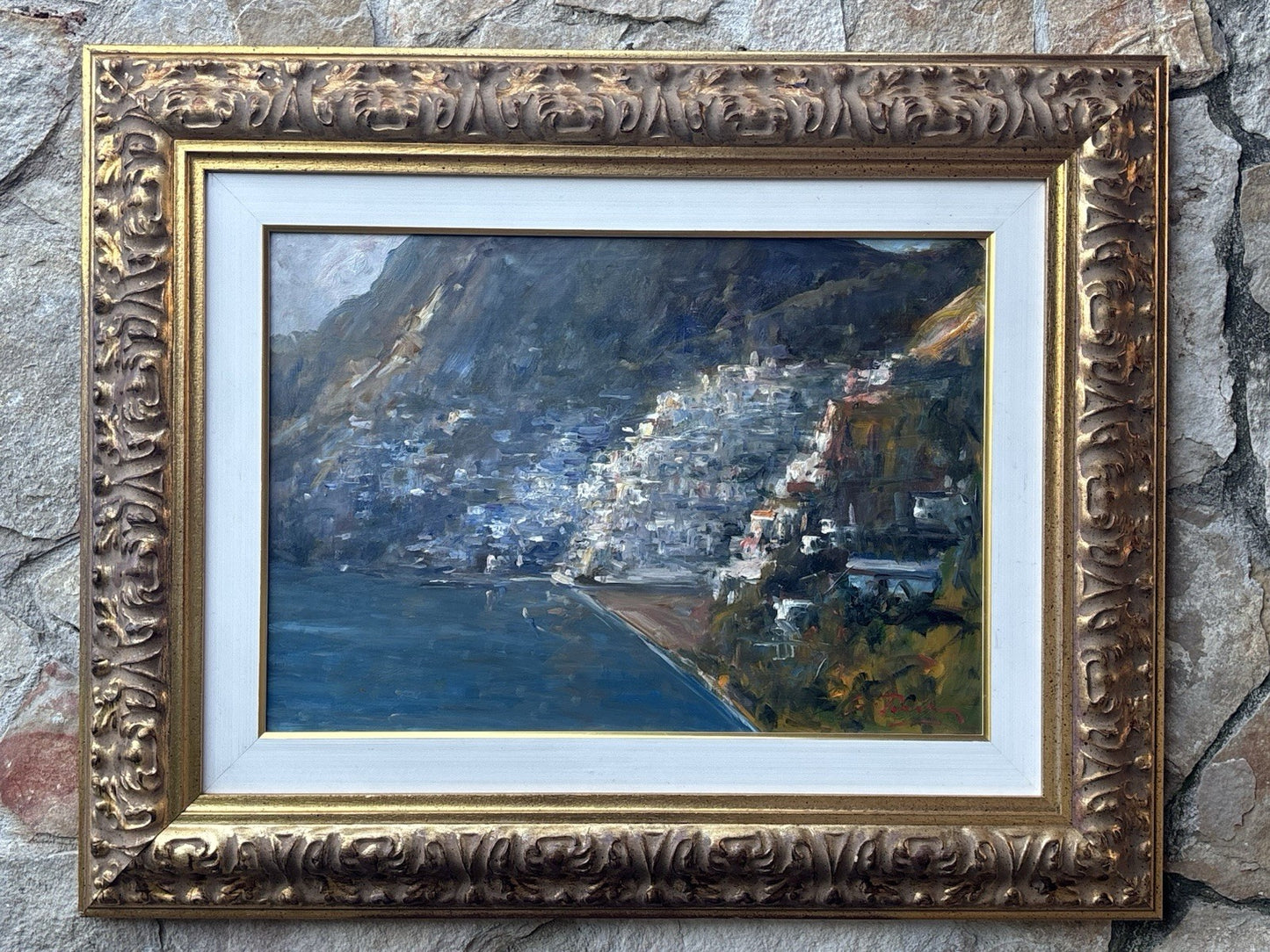 Quadro -Positano- Giovanni Pane dipinto a olio