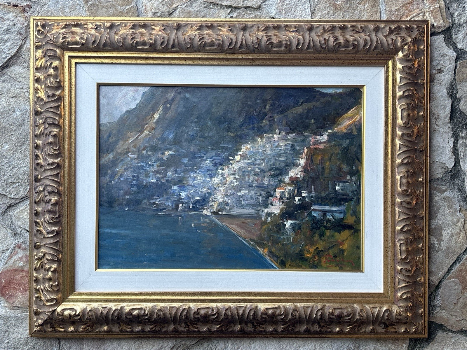 Quadro -Positano- Giovanni Pane dipinto a olio