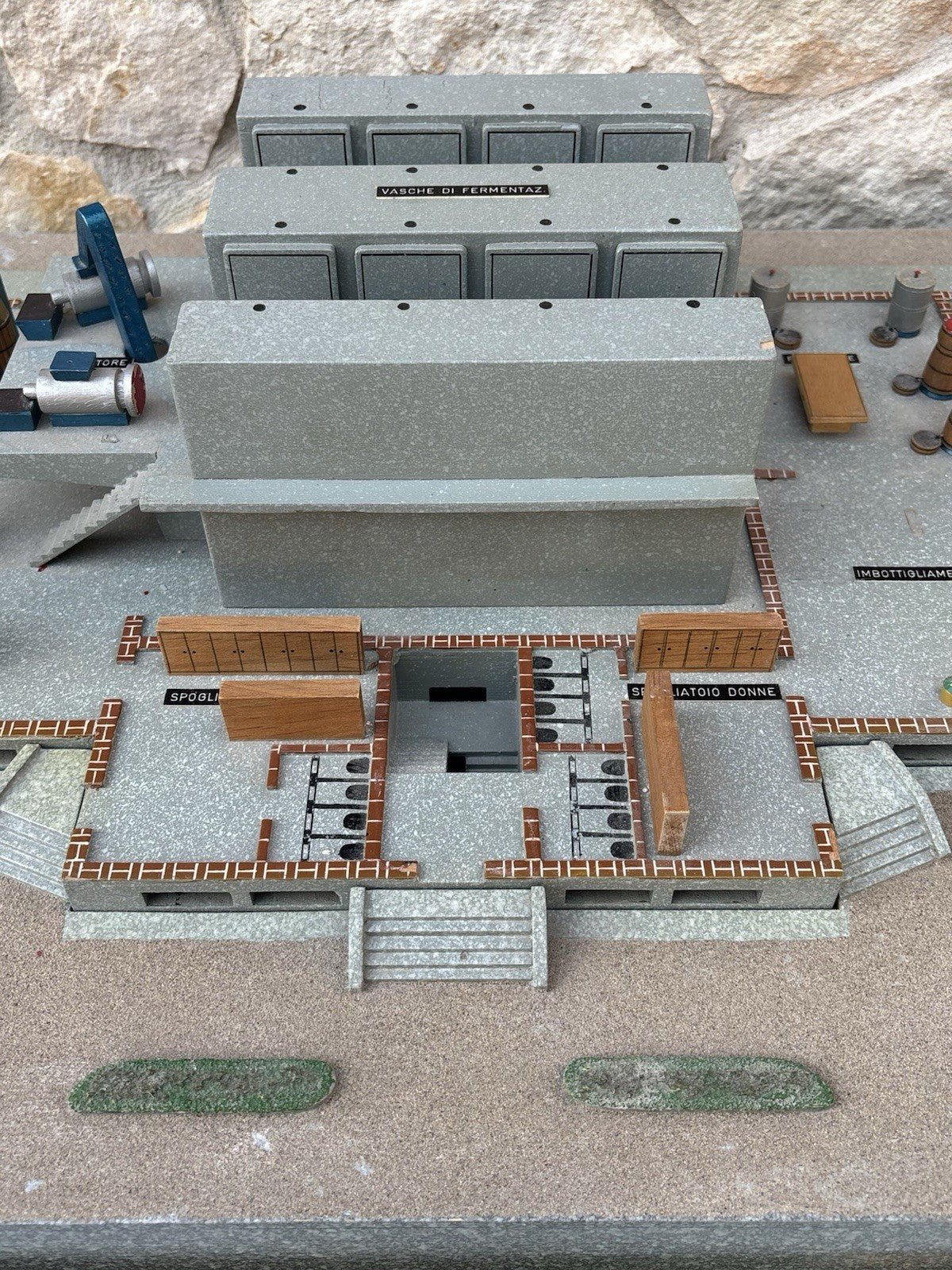 Modello Architettonico Vintage, Oleificio, V.Toffoli E Figli Anni’50