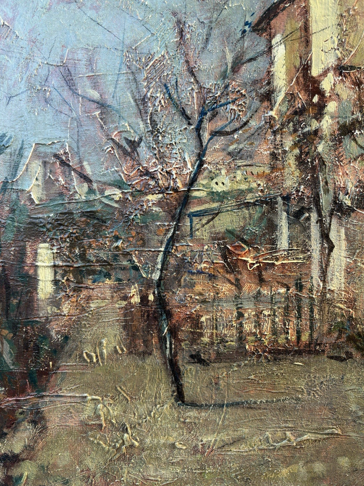 Quadro -Il Giardino Di Casa- dipinto a olio