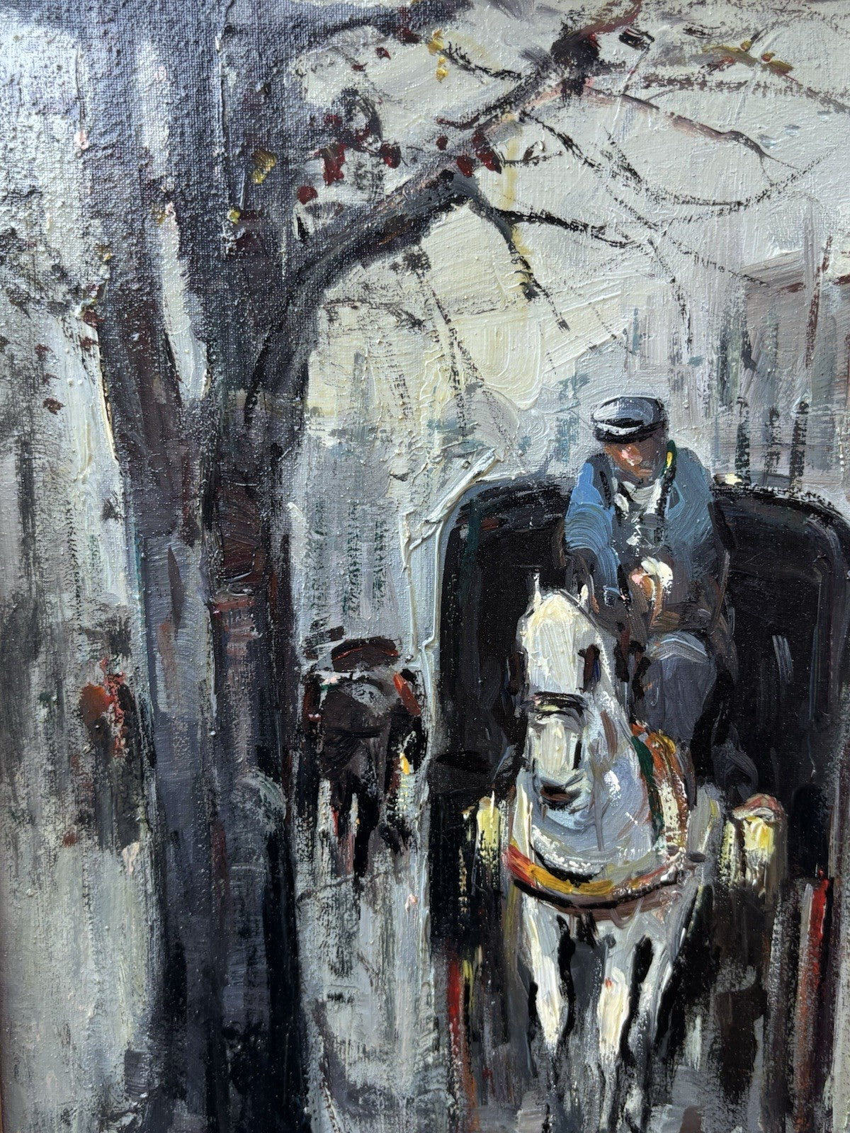 Quadro -Carrozzella- Ciro Canzanella dipinto a olio su tela