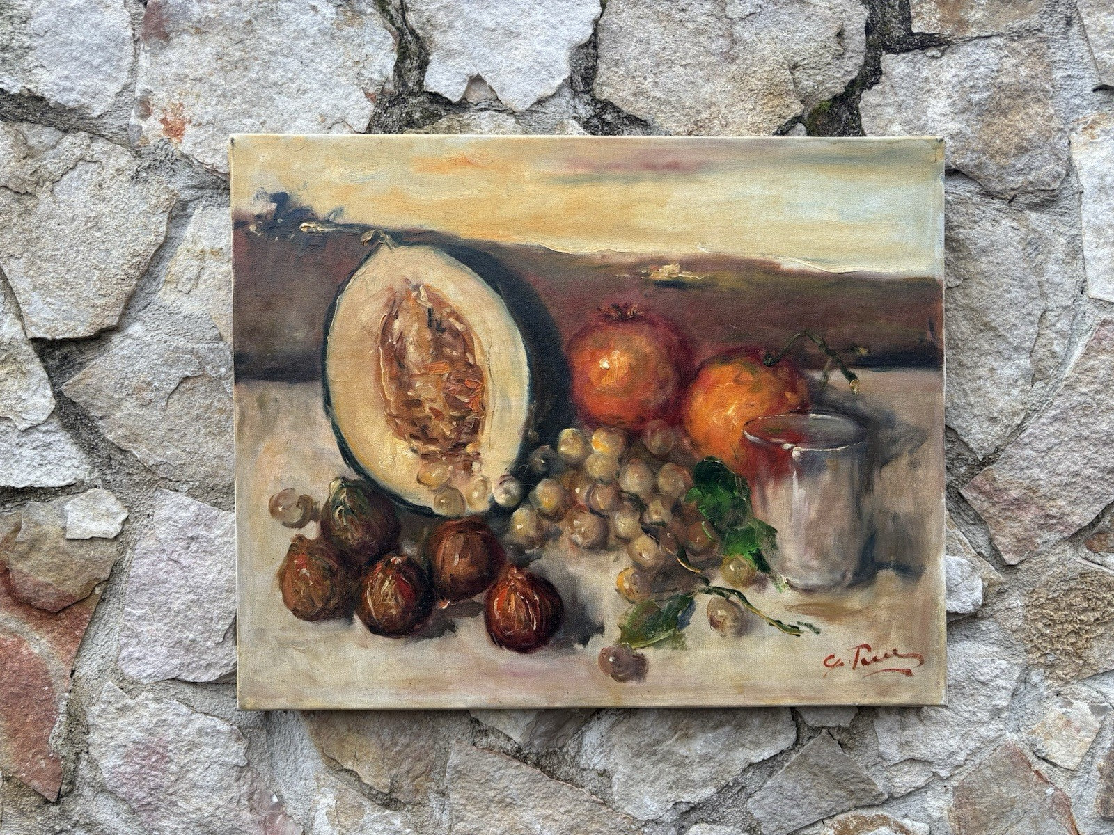 Quadro -Natura Morta- Giovanni Pane- dipinto a olio su tela